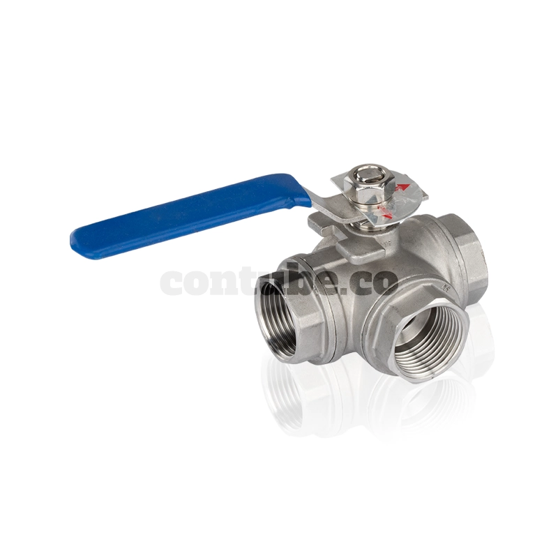 stainless steel tee ball valve